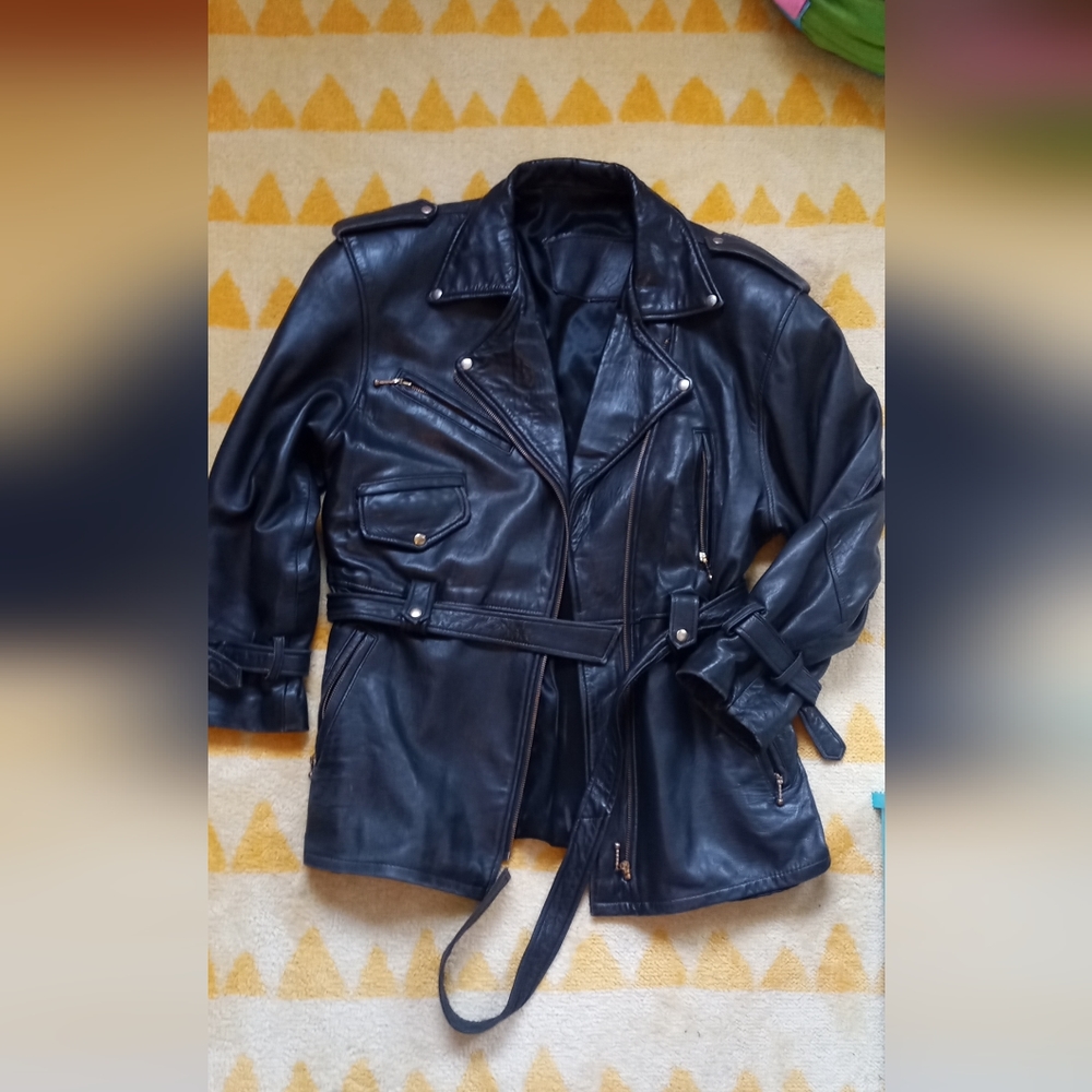 🖤☠️Vintage leather jacket ☠️🖤